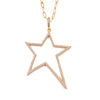Ashley Gold Open Star CZ Necklace
