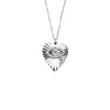 Ashley Gold Stainless Steel Etched Heart Necklace