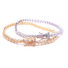 Ashley Gold Sterling Silver 5.00CTW Bezel Set Tennis Bracelet