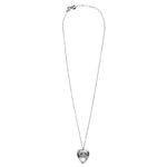 Ashley Gold Stainless Steel Etched Heart Necklace