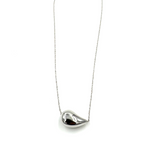 Ashley Gold Sterling Silver Tear Drop Floating Pendant Necklace