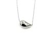 Ashley Gold Sterling Silver Tear Drop Floating Pendant Necklace