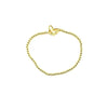 Ashly Gold Stainless Steel Gold Plated Ball Beaded Stretch Enamel Butterfly Bracelet