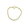 Ashly Gold Stainless Steel Gold Plated Ball Beaded Stretch Enamel Butterfly Bracelet