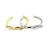Ashley Gold Stainless Steel Open Bangle Twist Design Bracelet