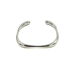 Ashley Gold Stainless Steel Open Bangle Square Design Bracelet
