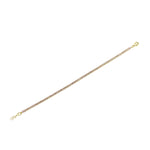 Ashley Gold Sterling Silver Gold Plated Prong Set Colored CZ Tennis Bracelet