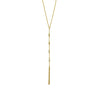 Ashley Gold Sterling Silver Gold Plated 4 Bezel Set CZ Hand Chain Bracelet