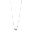 Ashley Gold Sterling Silver Assorted CZ Line Design Necklace