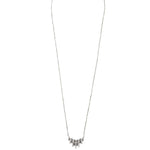Ashley Gold Sterling Silver Assorted CZ Line Design Necklace