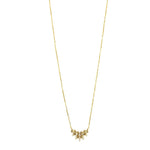 Ashley Gold Sterling Silver Assorted CZ Line Design Necklace