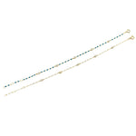 Ashley Gold Sterling Silver Gold Plated Enamel And Bezel Set CZ Bracelet