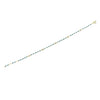 Ashley Gold Sterling Silver Gold Plated Enamel And Bezel Set CZ Bracelet