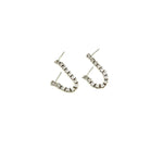 Ashley Gold Sterling Silver 13 CZ Assorted Double Post Stud Drop Earrings