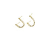 Ashley Gold Sterling Silver 13 CZ Assorted Double Post Stud Drop Earrings