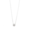 Ashley Gold Sterling Silver Double Halo CZ Necklace