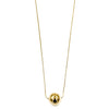 Ashley Gold Stainless Steel Gold Plated Chunky Ball Design Necklace