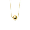 Ashley Gold Stainless Steel Gold Plated Chunky Ball Design Necklace