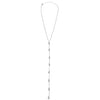 Ashley Gold Sterling Silver 8 CZ Drop Lariat Necklace