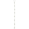 Ashley Gold Sterling Silver 8 CZ Drop Lariat Necklace