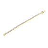 Ashley Gold Sterling Silver 4.00CTW CZ Tennis Bracelet