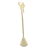 Ashley Gold Sterling Silver Drop Line CZ Earrings