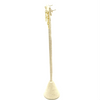 Ashley Gold Sterling Silver Gold Plated Drop Link Chain And CZ Earrings
