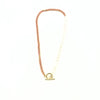 Ashley Gold Stainless Steel Gold Plated Enamel & Pearl Toggle Necklace