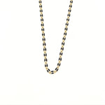 Ashley Gold Stainless Steel Enamel Open Link Design Chain Necklace