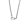 Ashley Gold Stainless Steel Open Link CZ Clasp Design Necklace