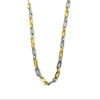 Ashley Gold Stainless Steel Two Toned Open Link Necklace