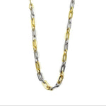 Ashley Gold Stainless Steel Two Toned Open Link Necklace