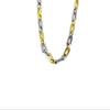 Ashley Gold Stainless Steel Two Toned Open Link Necklace