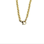 Ashley Gold Stainless Steel Open Link CZ Wrapped Closure Necklace