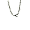 Ashley Gold Stainless Steel Open Link CZ Wrapped Closure Necklace