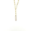 Ashley Gold Sterling Silver Gold Plated 24" Lariat Necklace