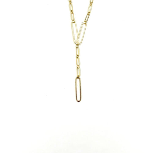 Ashley Gold Sterling Silver Gold Plated 24" Lariat Necklace