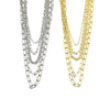 Ashley Gold Stainless Steel 5 Chain Attached Necklace