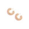 Ashley Gold Stainless Steel Gold Plated Small "Slinky" Earrings