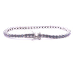 Ashley Gold Sterling Silver Colored CZ Tennis Bracelet