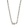 Ashley Gold Stainless Steel CZ Double Bike Link Design Necklace
