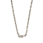 Ashley Gold Stainless Steel CZ Double Bike Link Design Necklace