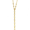 Ashley Gold Sterling Silver Gold Plated Round And Marquise CZ Hand Chain