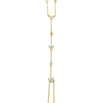 Ashley Gold Sterling Silver Gold Plated Triangle Design CZ Hand Chain