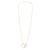 Ashley Gold Sterling Silver Gold Plated Small And Large Intertwined Circle Necklace