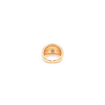 Ashley Gold Stainless Steel Gold Plated Dome Ring