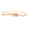 Ashley Gold Sterling Silver Gold Plated 4.50CTW CZ Tennis Bracelet