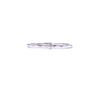 Ashley Gold Sterling Silver Single CZ Band Ring