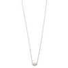 Ashley Gold Sterling Silver  Marquise Shape CZ Design Halo Necklace