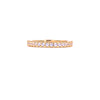 Ashley Gold Sterling Silver Gold Plated Prong Set Eternity CZ Band Ring